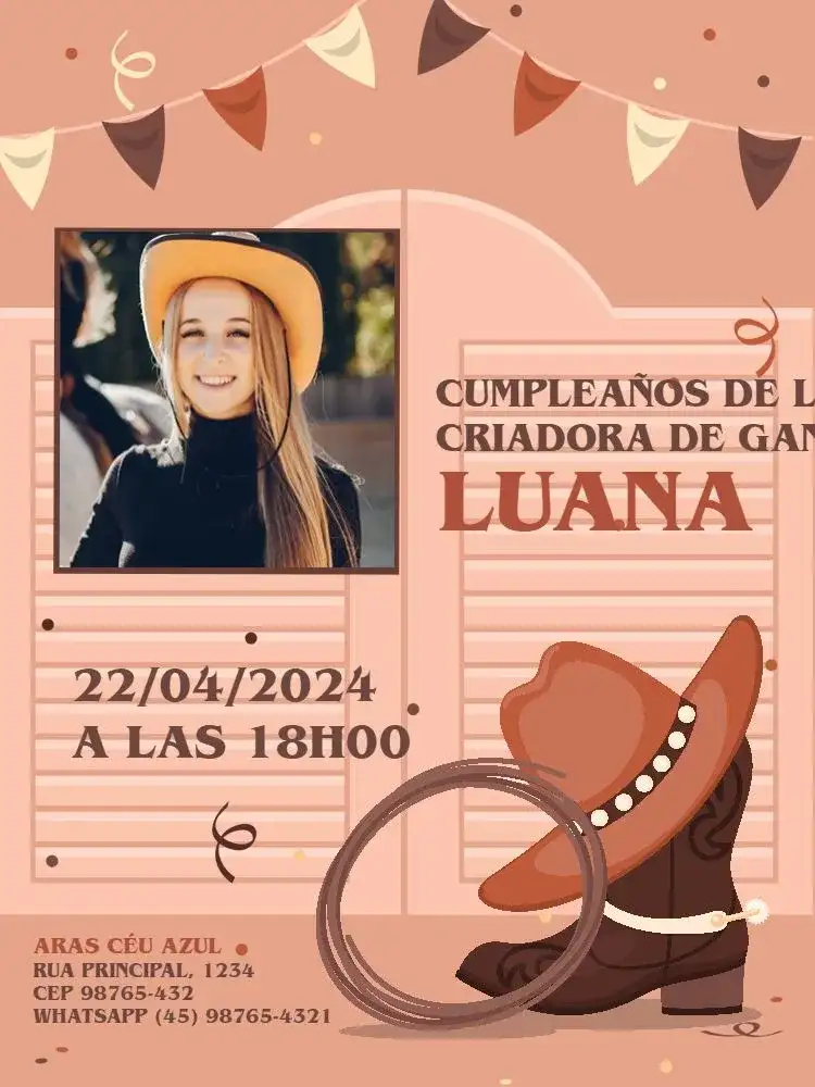 Boiadeira Con Foto Rosa Botas