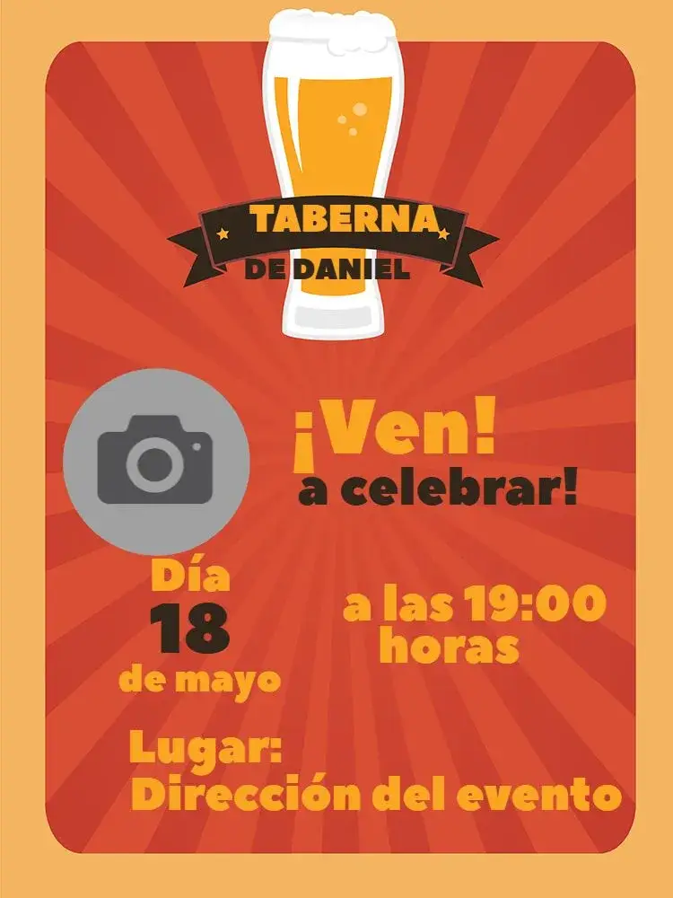 Invitación Bar de Cerveza