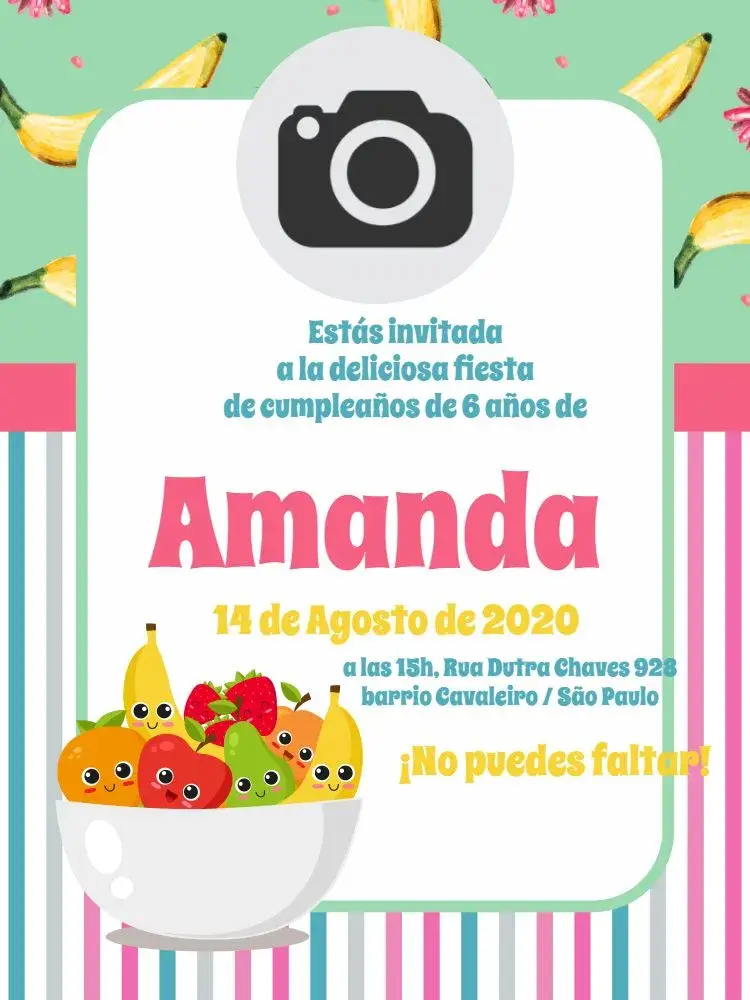 Invitación Productos Que Se Pueden Comprar Niña