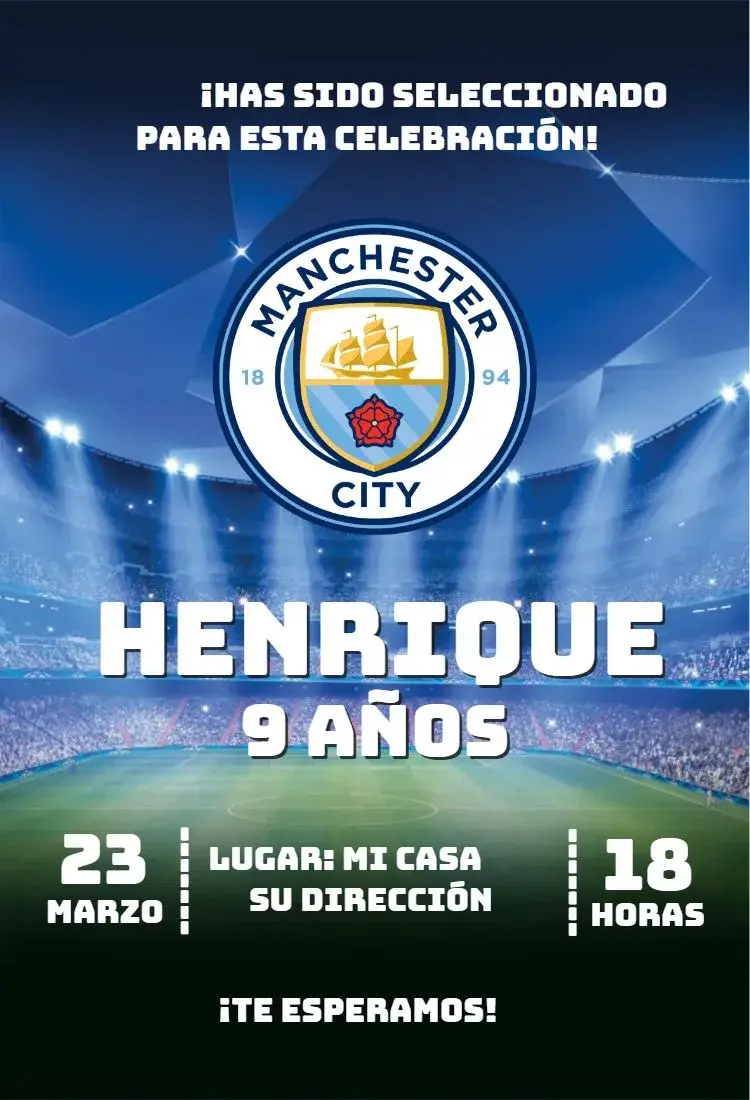 Invitación Manchester City 1