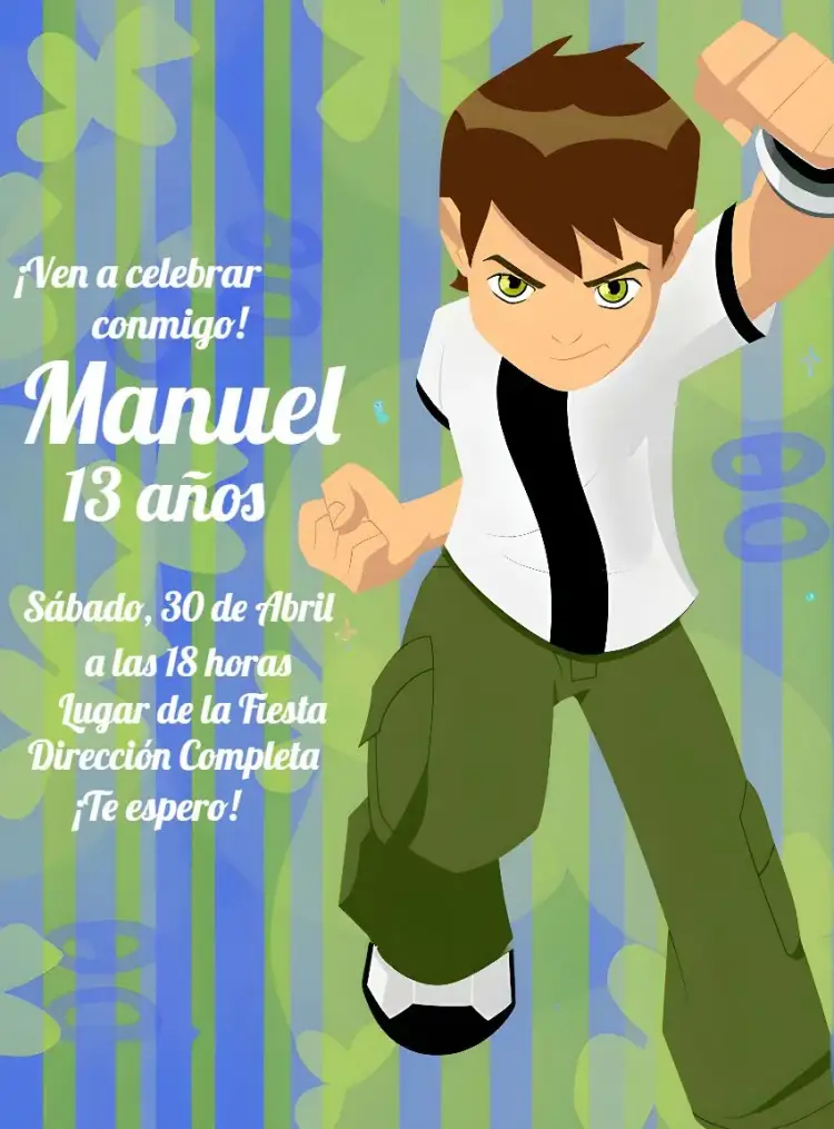 Invitación Ben 10 Ben10