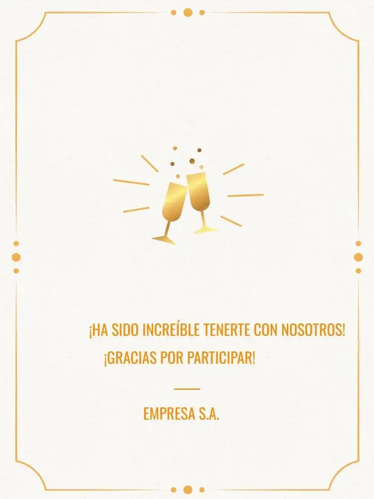 Tarjeta De Agradecimiento Por La Participación Elegante Claro