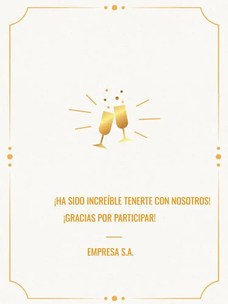 Invitación Tarjeta De Agradecimiento Por La Participación Elegante Claro – tema Tarjeta elegante, clásico, dorado, minimalista, formal, moderno