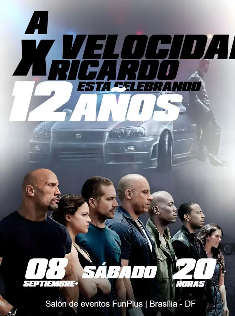 Invitación Rápidos Y Furiosos Diesel