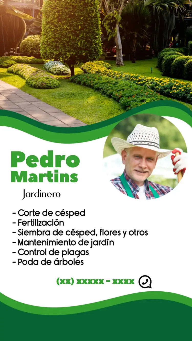 Invitación Tarjeta De Visita Jardinero Cuidados – tema Más buscados verde, natural, moderno, minimalista, rústico