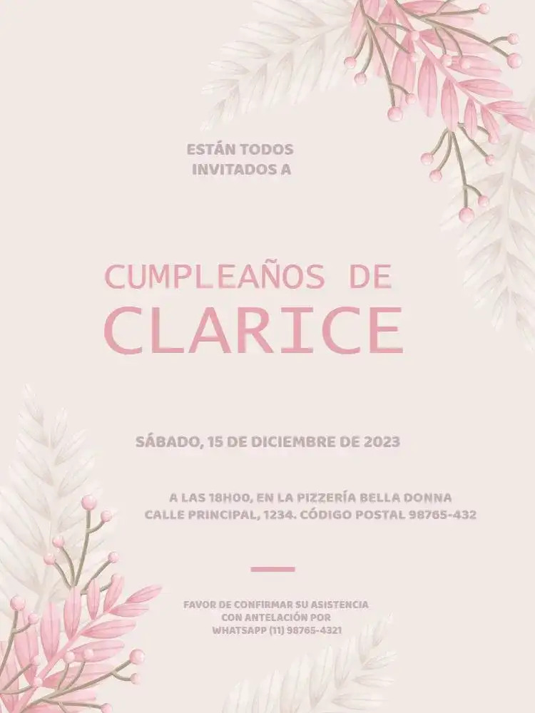 Celebración Rosa Delicada