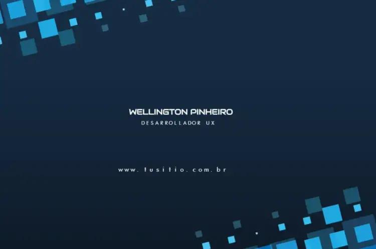Invitación Tarjeta Frente Eficiencia Azul – tema Tarjeta moderno, tecnológico, minimalista, azul, clean