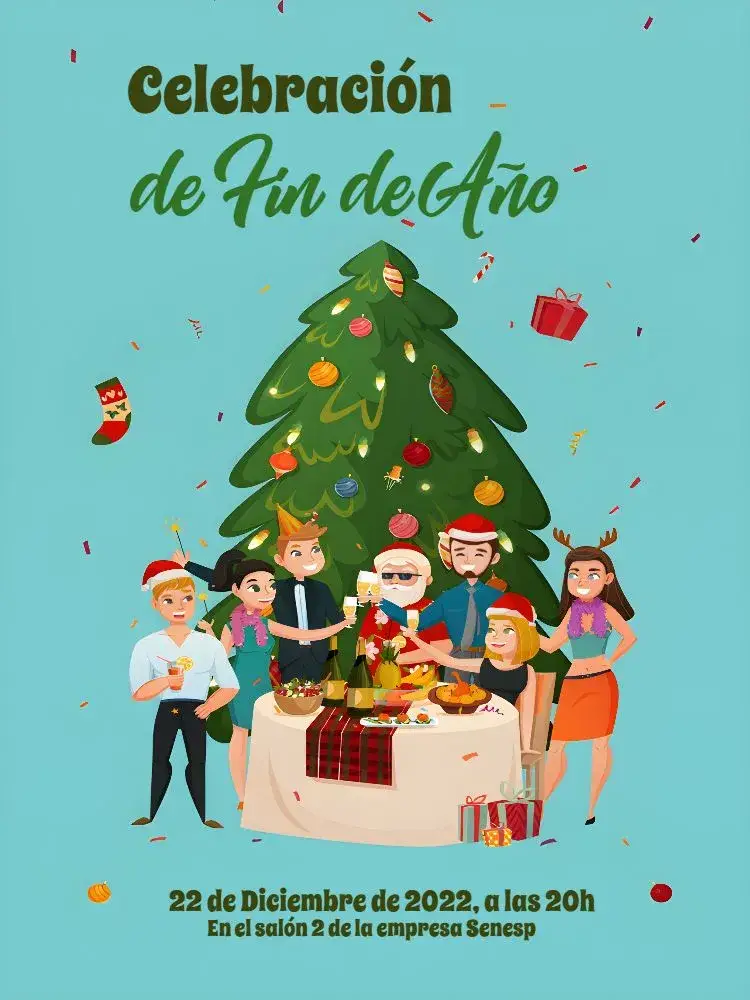Invitación Fiesta De Navidad De La Empresa Árbol