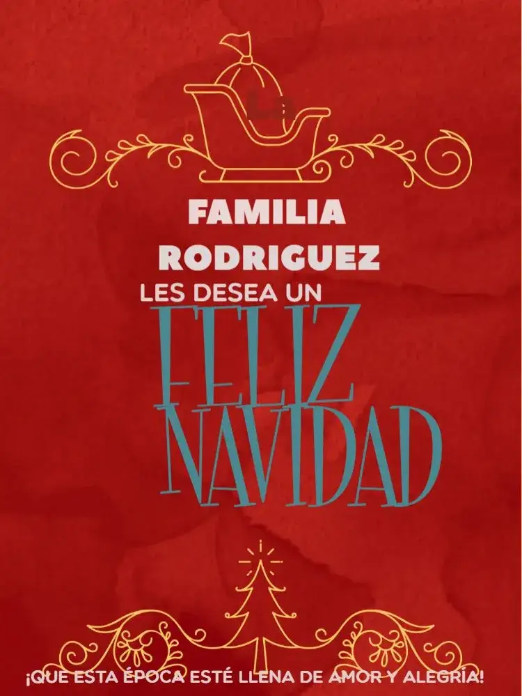 Invitación Tarjeta De Feliz Navidad Trineo Claro – tema Tarjeta lúdico, claro, beige, festivo, moderno, acogedor