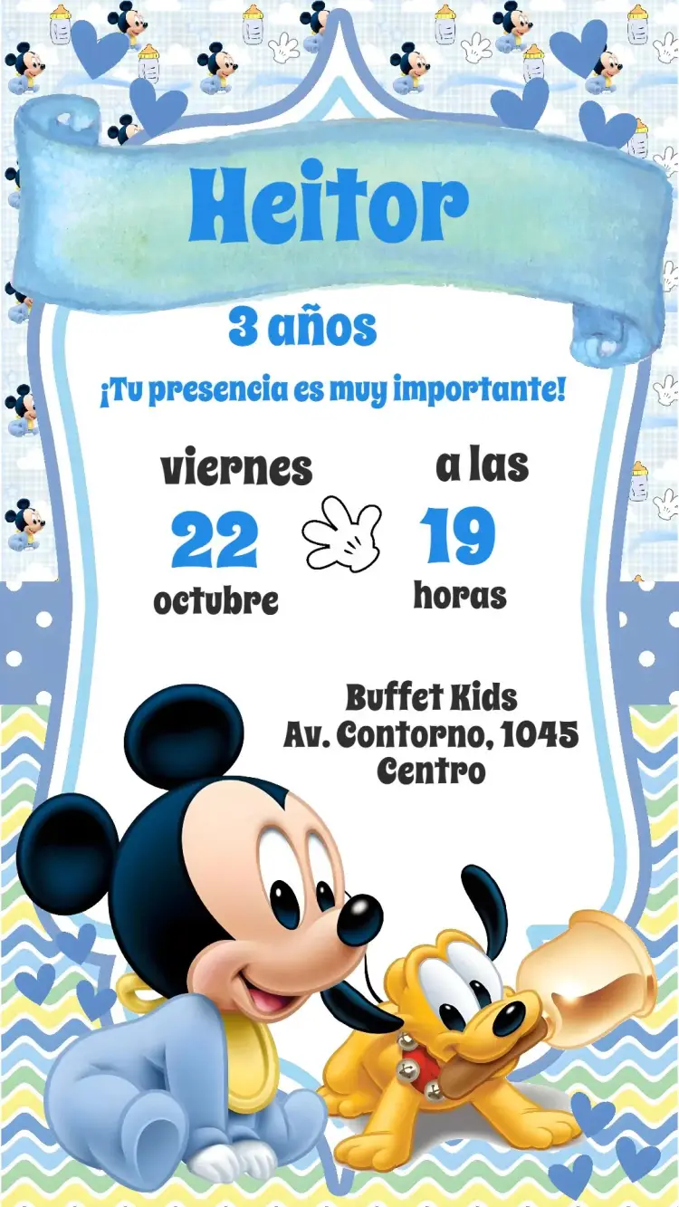 Invitación Mickey