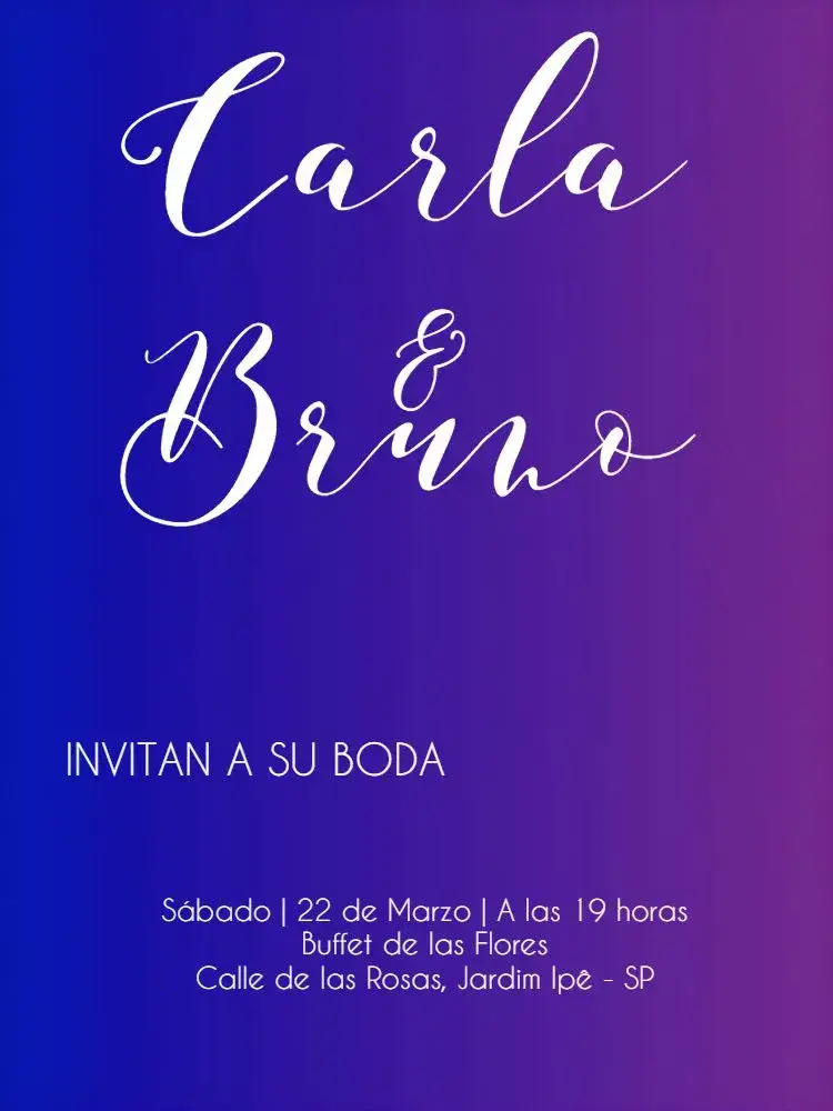 Invitación Boda Compromiso – tema Boda moderno, limpio, minimalista, azul, blanco, elegante