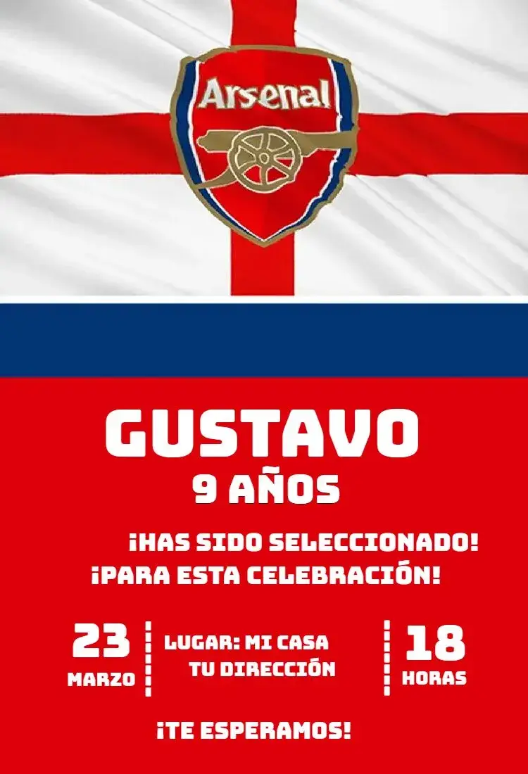 Invitación Arsenal 5