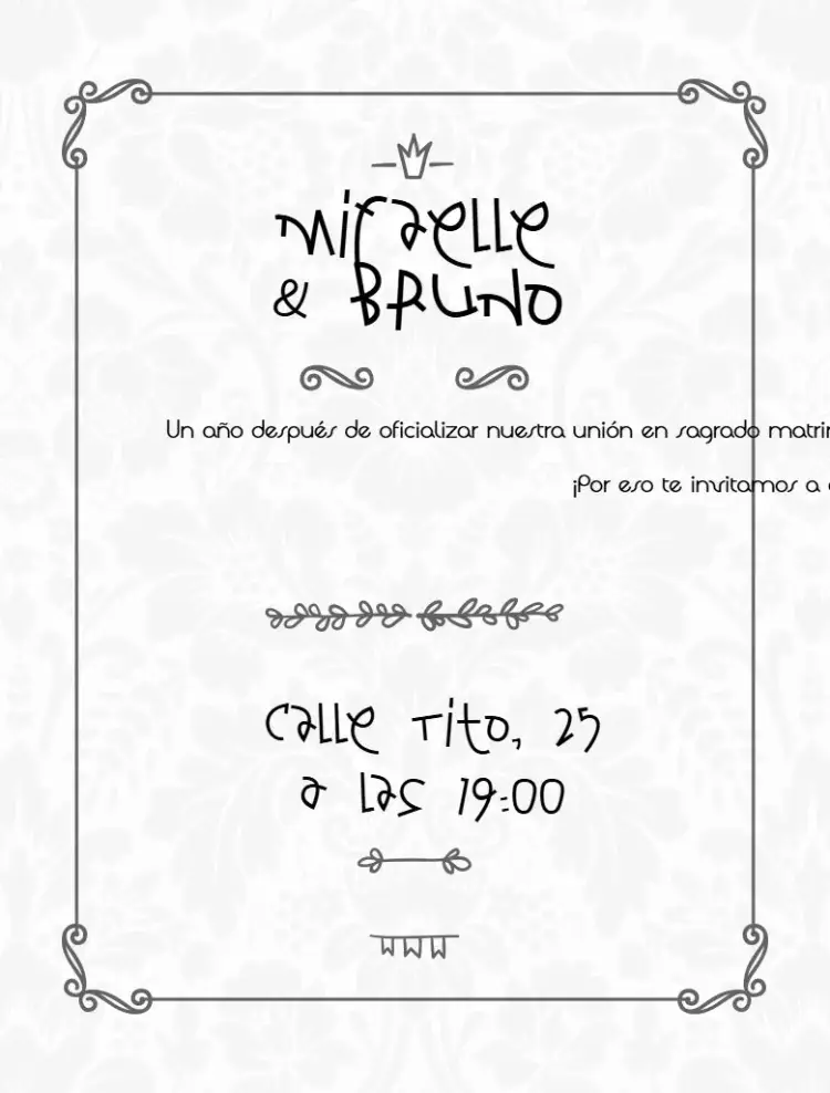 Invitación Bodas De Papel Casamiento editable y personalizable
