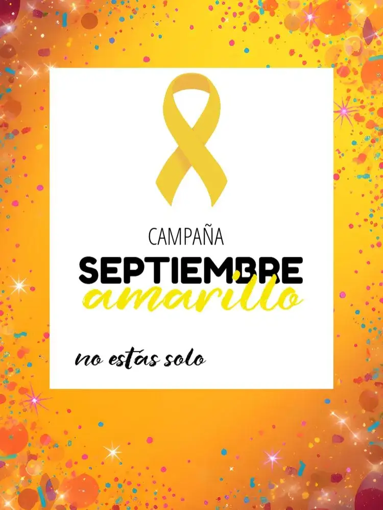 Invitación Publicación para la Campaña Septiembre Amarillo Soledad – tema Más buscados amarillo, minimalista, moderno, serio, gráfico, contemporáneo