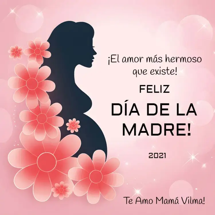 Invitación Tarjeta Día De La Madre Rosa – tema Fechas Conmemorativas floral, romántico, moderno, pastel, delicado