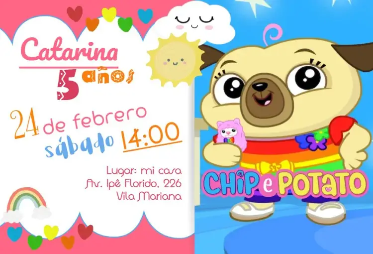 Invitación Chip And Potato