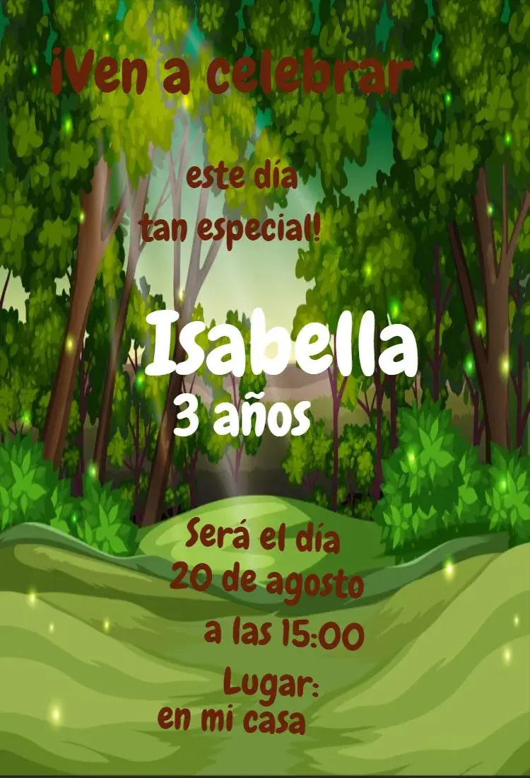 Invitación Bosque