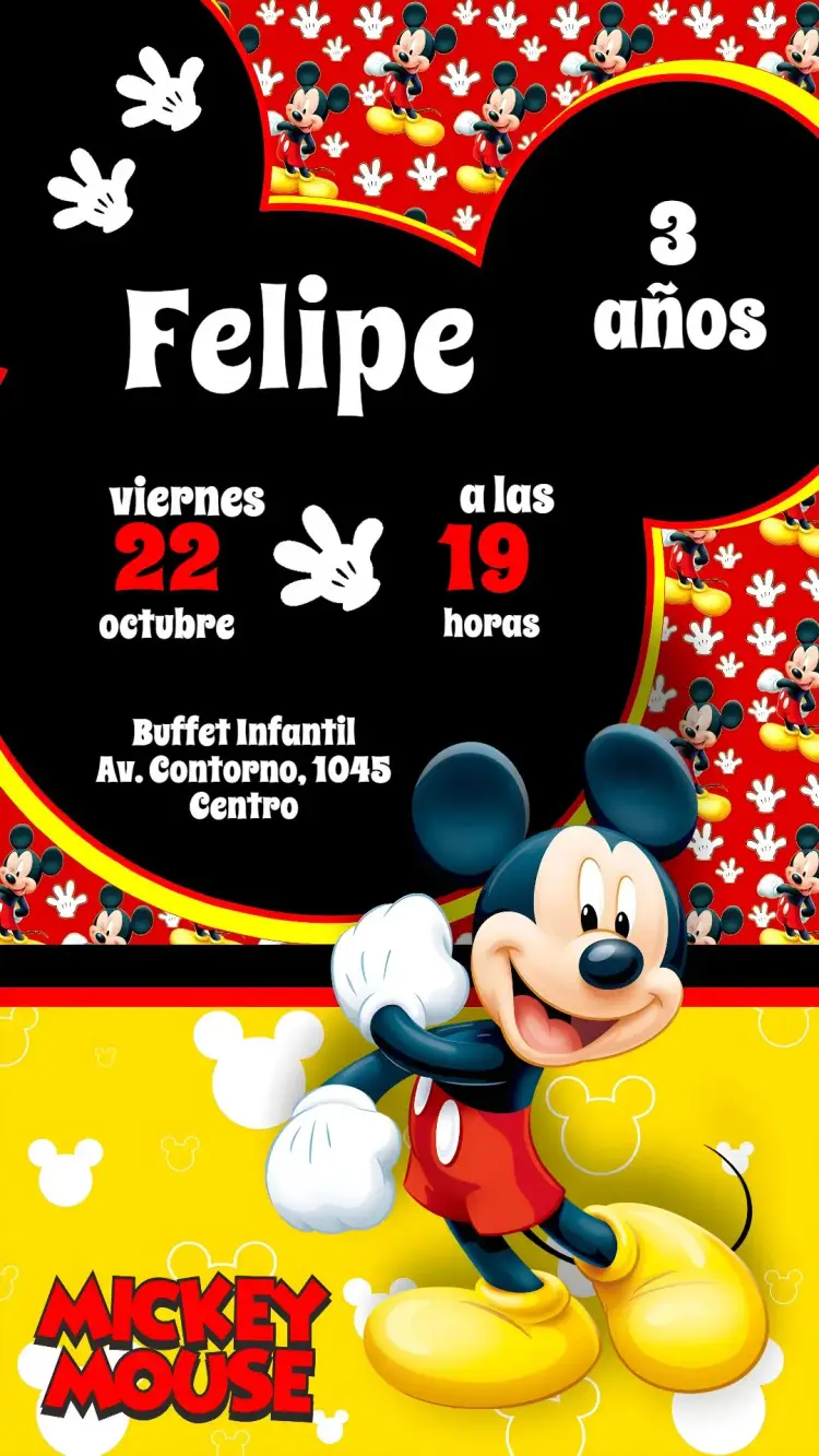 Invitación Mickey