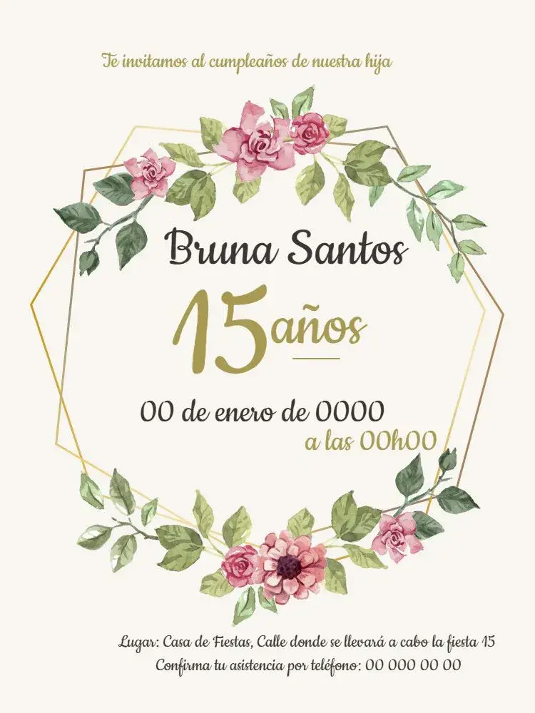 Invitación 15 Años de Matrimonio