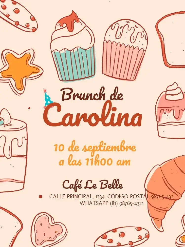 Invitación Pastelería Rosa Dulce – tema Cumpleaños Infantil rosa, delicado, temas de confeitaria, ambiente festivo, colorido