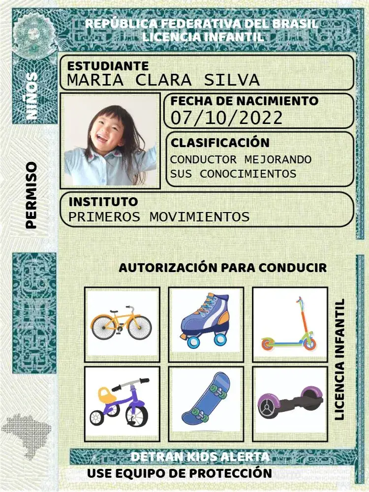 Invitación Licencia Infantil Con Foto Carnet