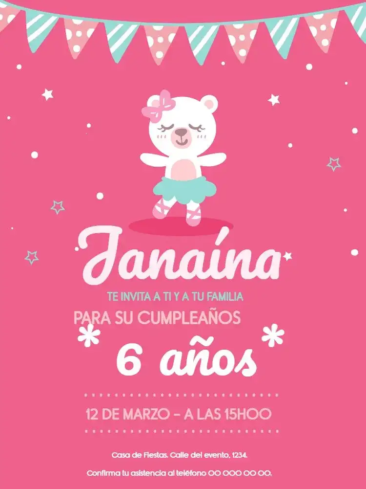 Celebración Osita Niña