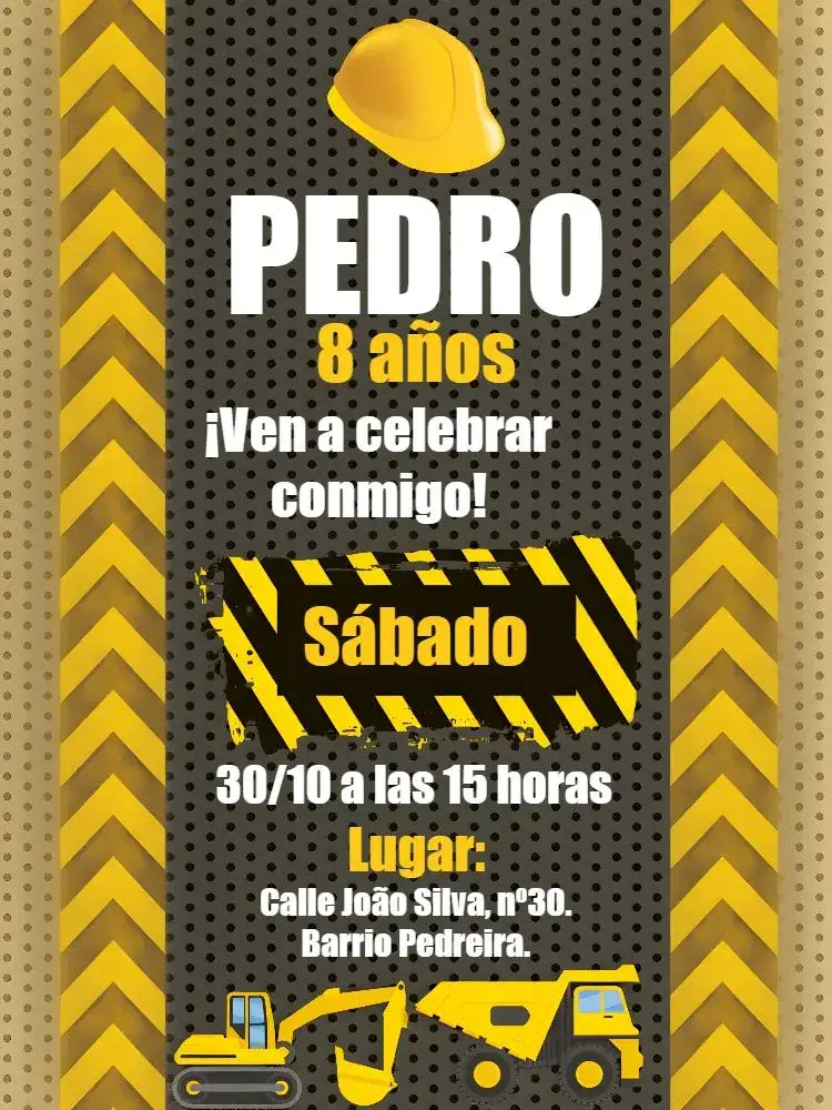 Invitación Arquitecto de Construcción – tema Té Rifa moderno, industrial, vibrante, construtivo, creativo