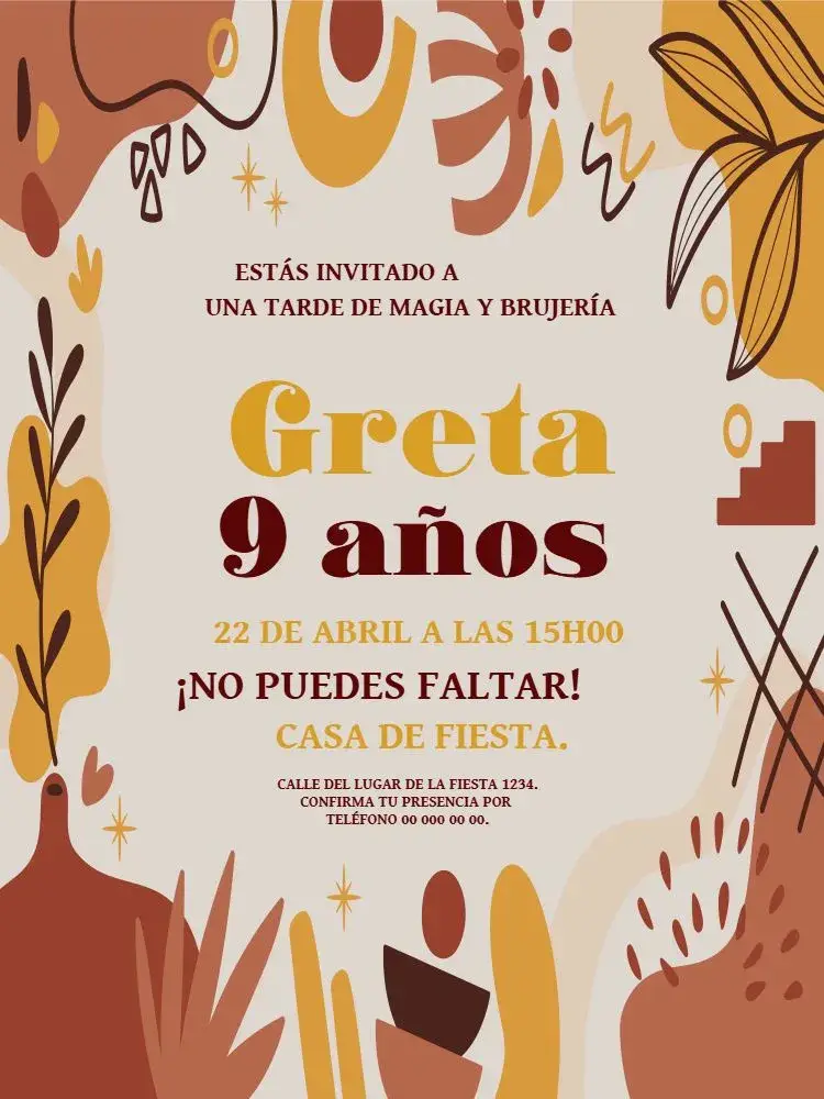 Invitación Celebración de Brujería