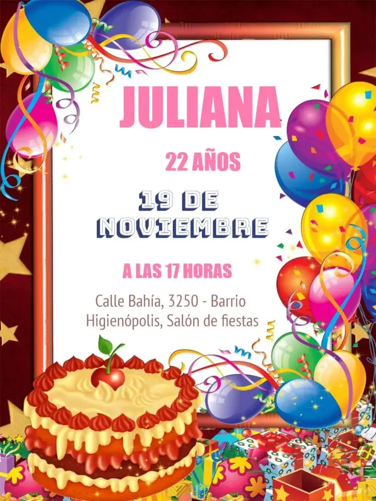 Invitación Feliz Para Editar Fofo