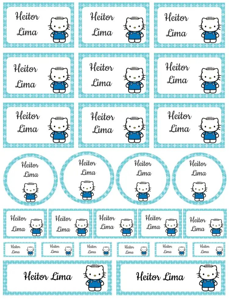 Invitación Hello Kitty – tema Tarjeta colorido, infantil, divertido, moderno, cute, lúdico