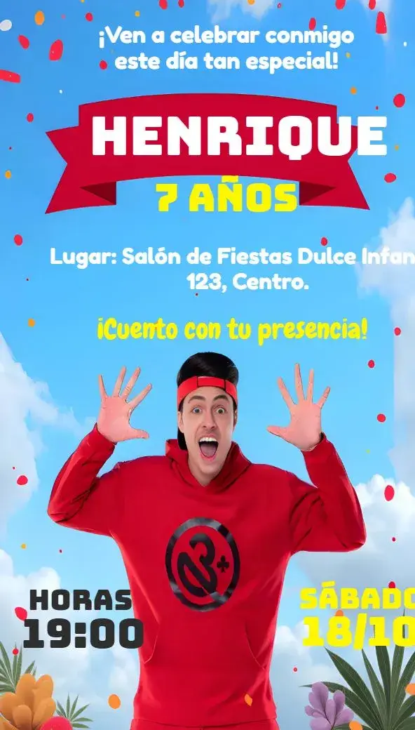 Invitación Enaldinho Arte