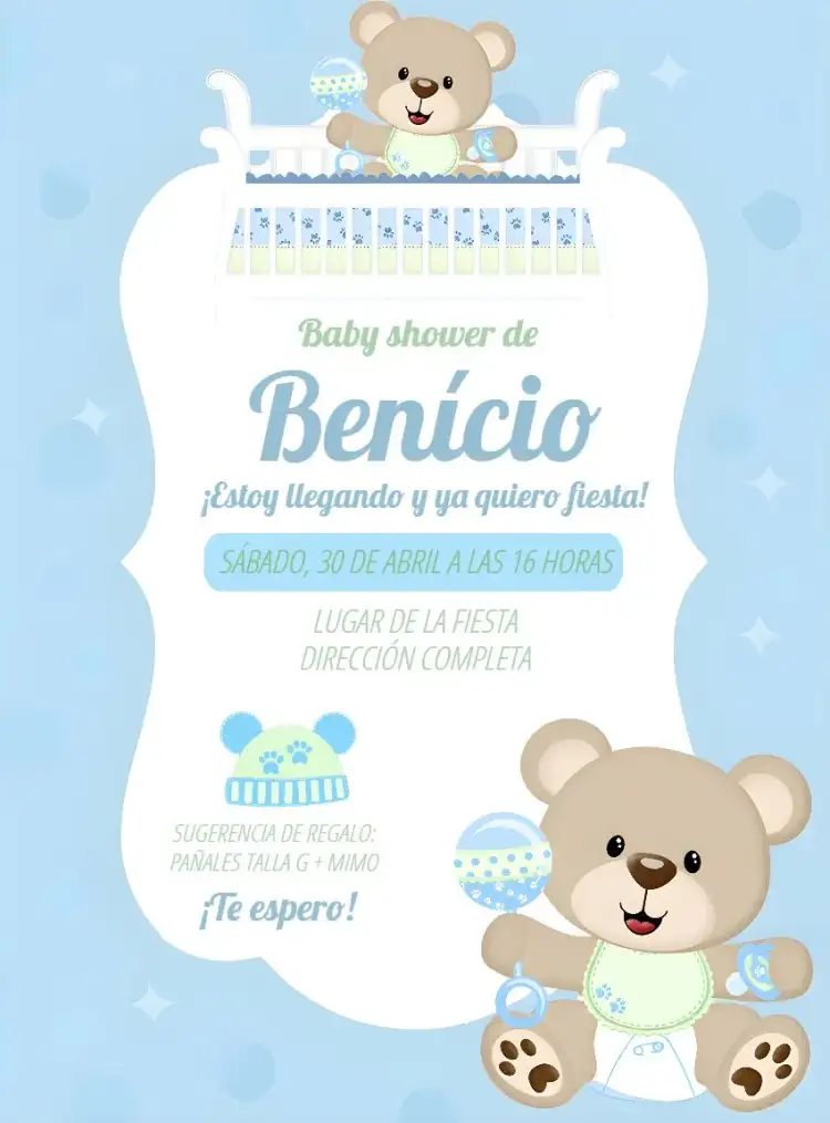 Baby Shower Oso Corona
