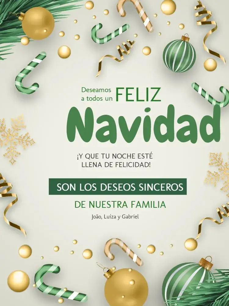 Invitación Tarjeta De Navidad Bolas – tema Tarjeta verde, festivo, colorido, alegre, divertido, clásico