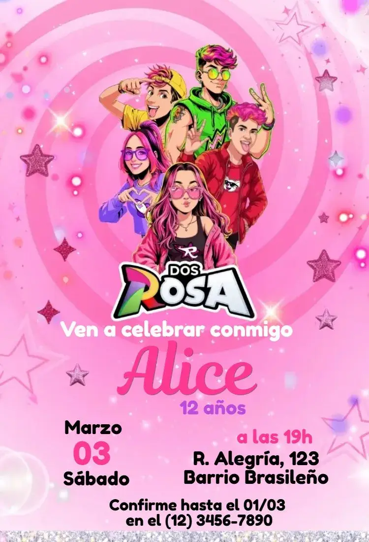 Invitación Dos Rosas Youtube Emily Vick