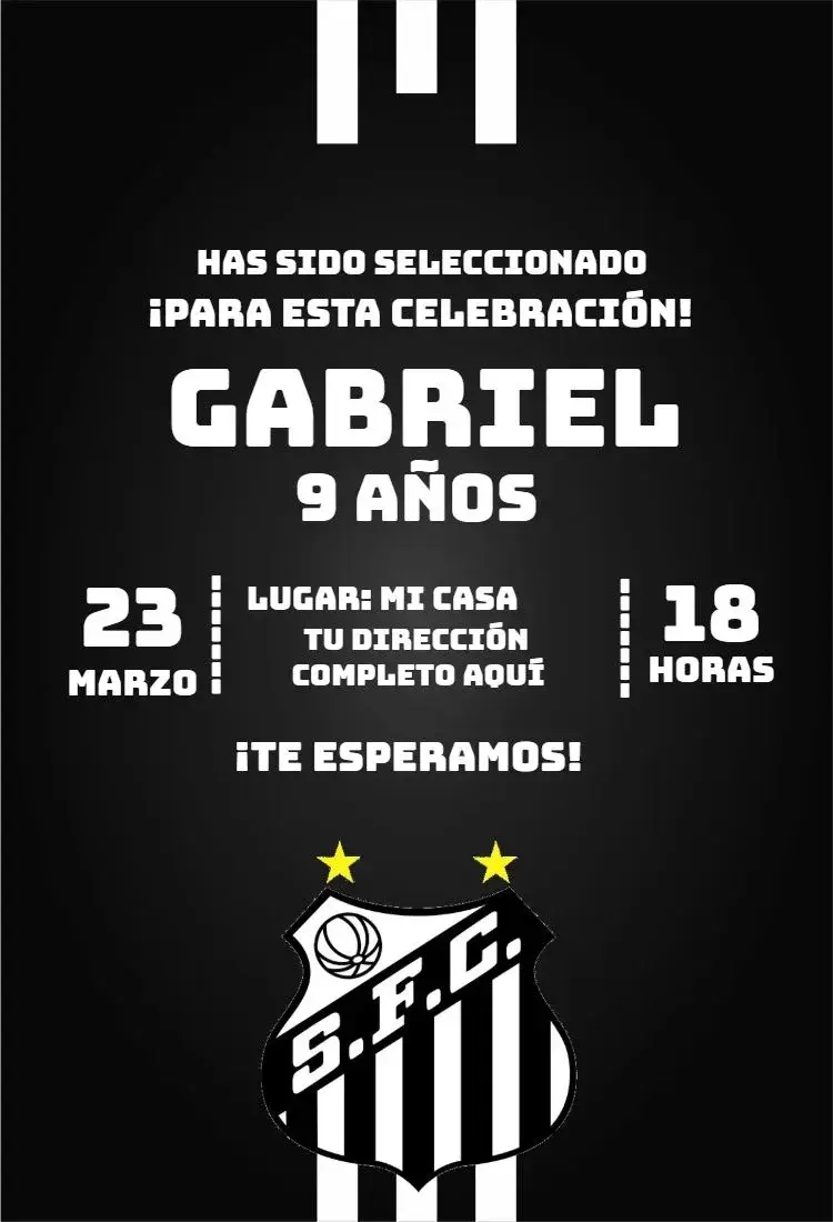 Invitación Santos 2