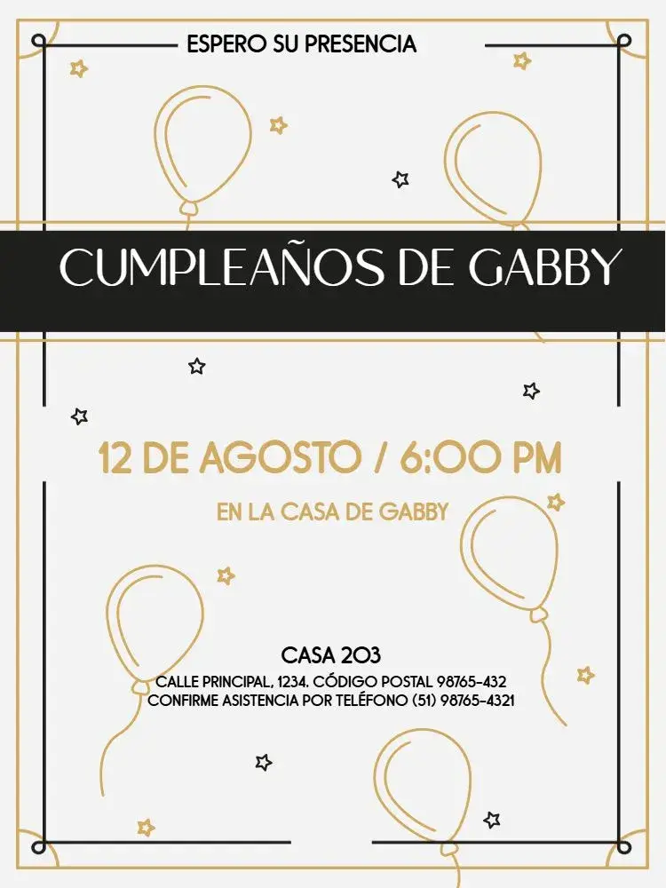 Invitación Claro Estrella