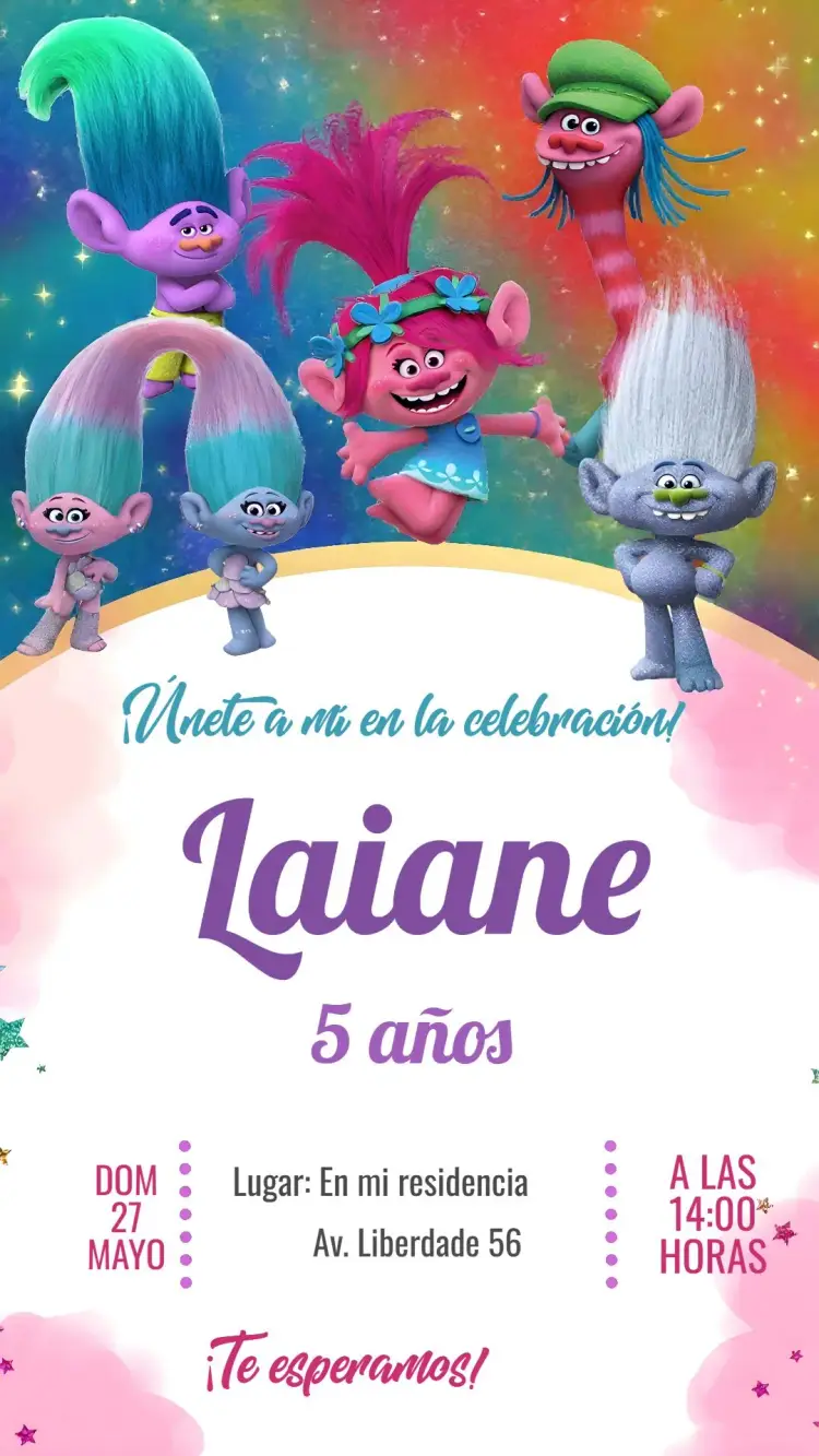 Invitación Trolls