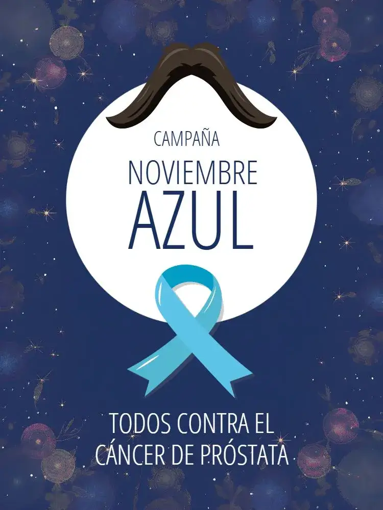 Invitación Publicación Para Noviembre Azul Prevención – tema Más buscados azul, moderno, minimalista, saludable, gráfico, inspirador