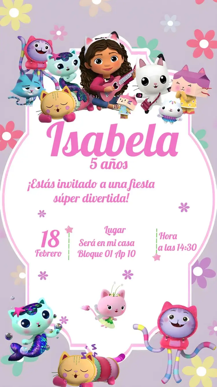 Invitación La Casa Mágica De Gaby Rosa