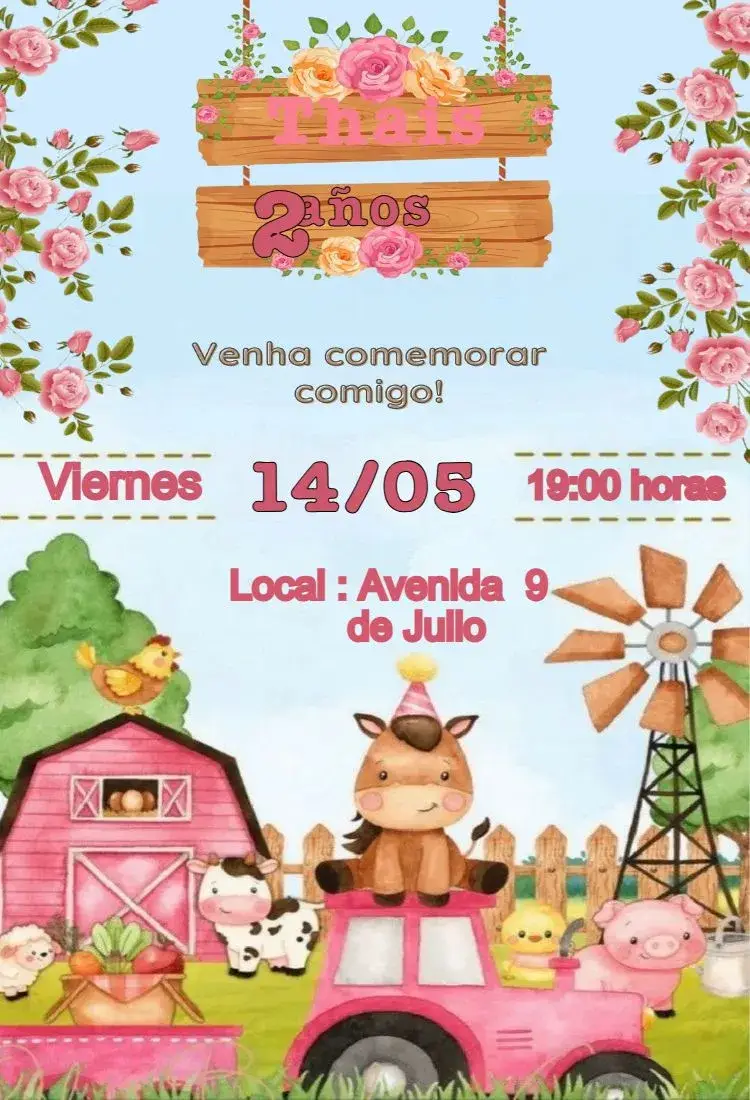 Invitación Granja