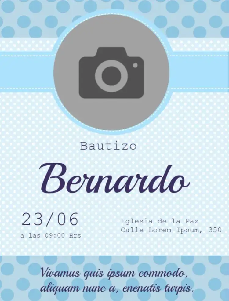 Invitación Bautizo Con Lista De Regalos Foto – tema Bautismo floral, delicado, primavera, moderno, personalizado