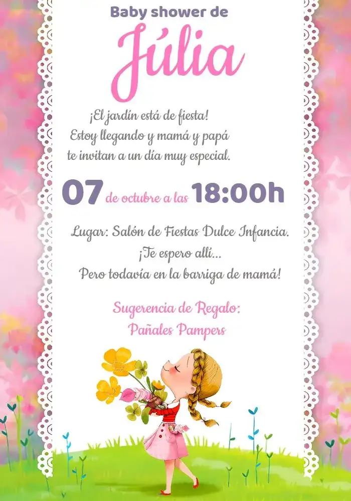 Baby Shower Jardín Encantado Zap