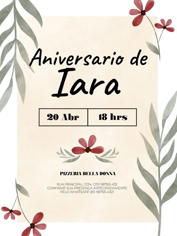 Invitación Femenino Adulto Delicado Amarillo Fiesta
