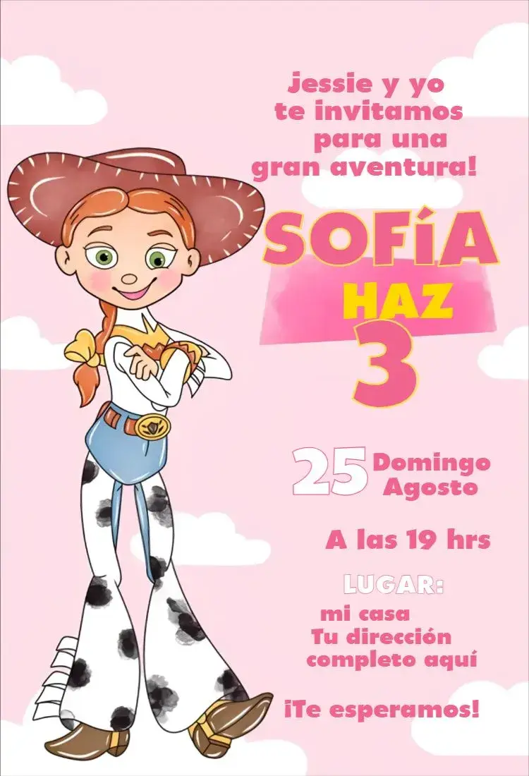 Invitación Jessie 3