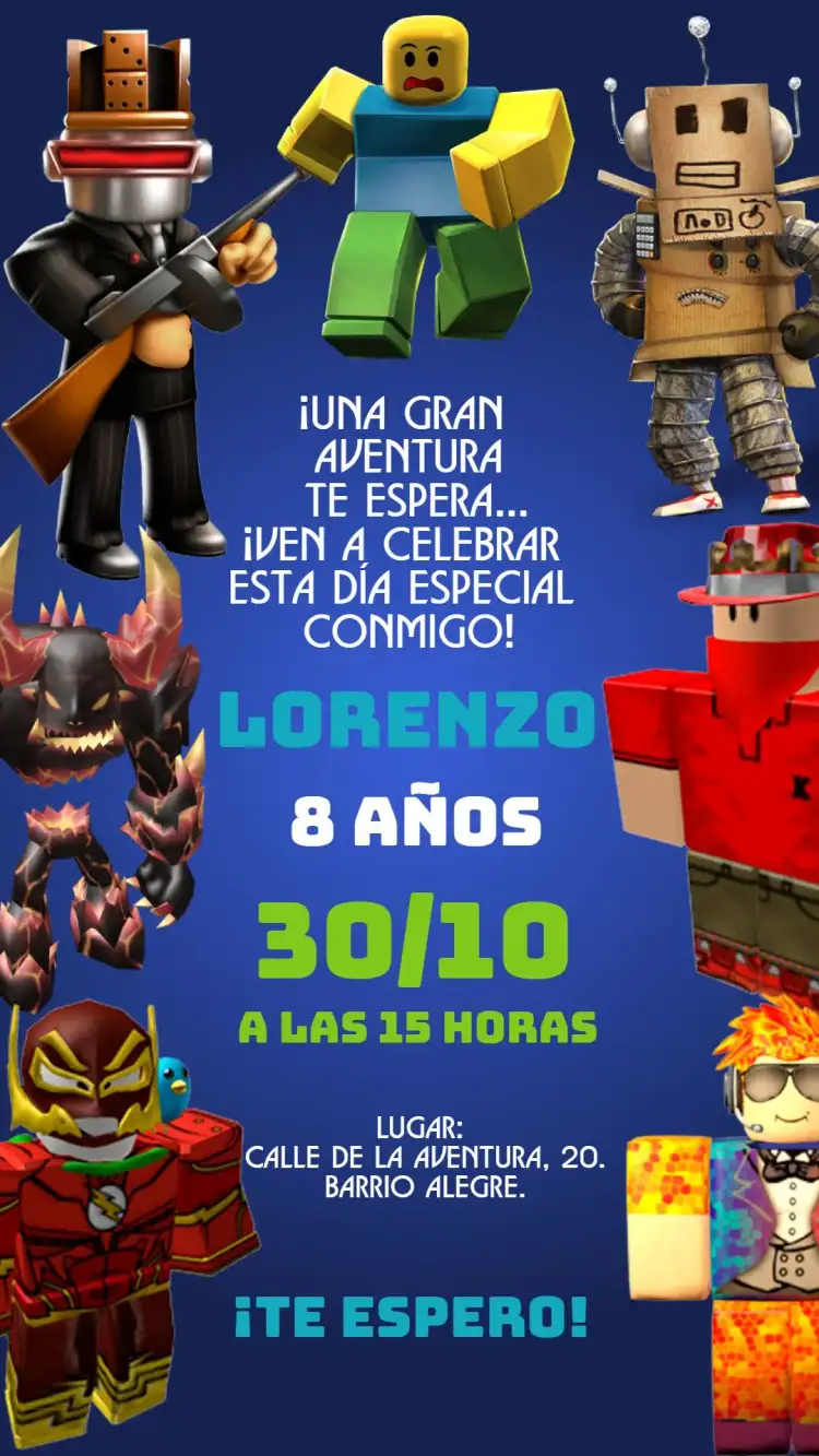 Cumpleaños Roblox