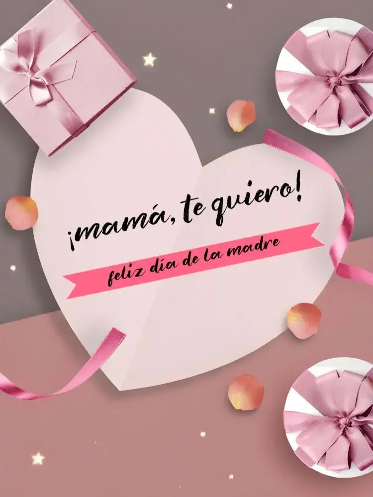Invitación Tarjeta Del Día De Las Madres Homenaje – tema Fechas Conmemorativas rosa, corazón, floral, minimalista, moderno, delicado