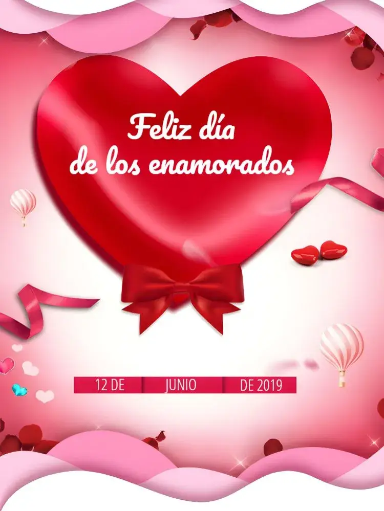Invitación Publicación Día de San Valentín Roja