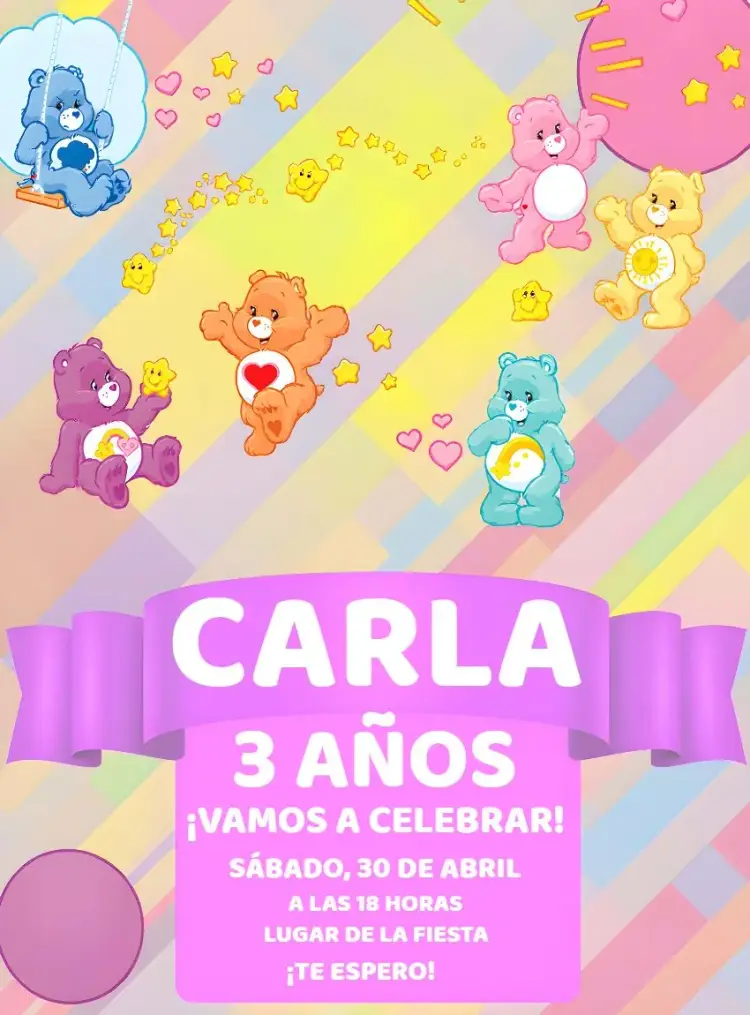 Invitación Ositos Cariñosos