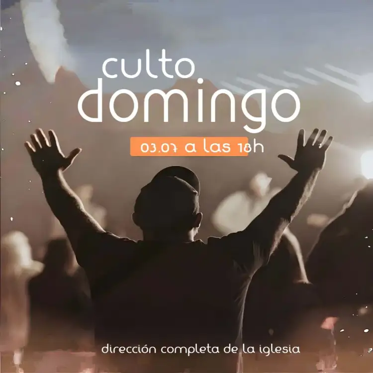 Invitación Post Culto Religioso Domingo – tema Más buscados minimalista, moderno, sobrio, elegante, religioso