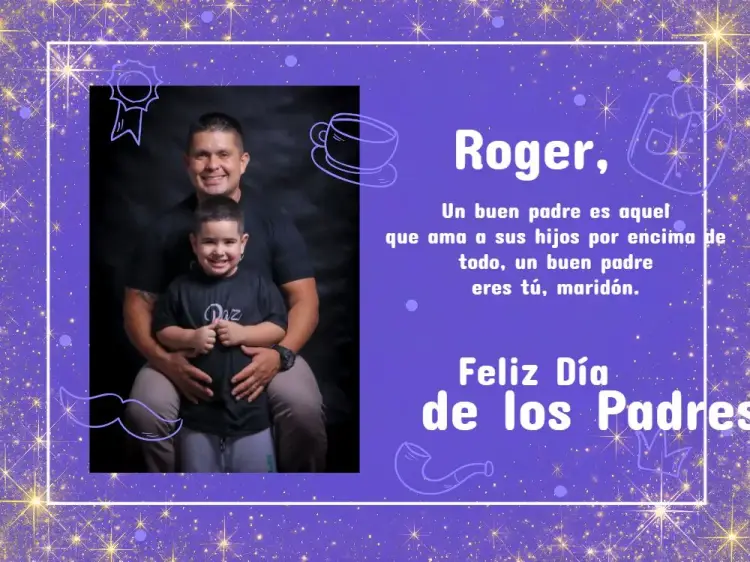 Invitación Tarjeta del Día del Padre con Foto Celebración